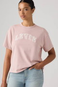 Levis Kadın Bisiklet Yaka T-shirt PEMBE
