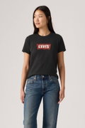 Levis Kadın Bisiklet Yaka T-shirt SIYAH