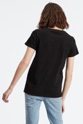 Levis Kadın Bisiklet Yaka T-shirt SIYAH