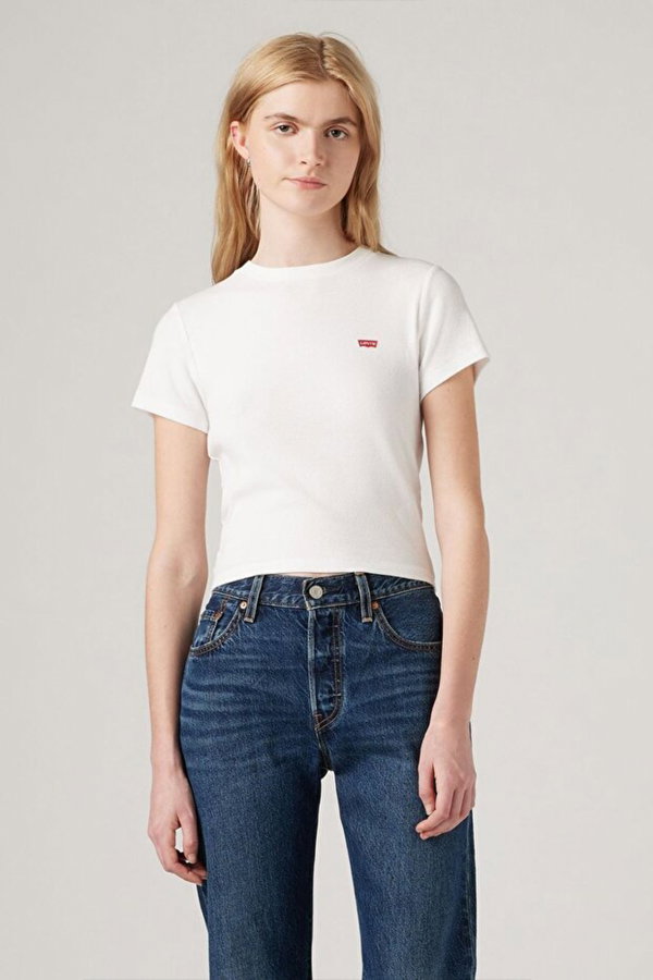 Levis Kadın Essential Sporty Tee T-shirt BEYAZ