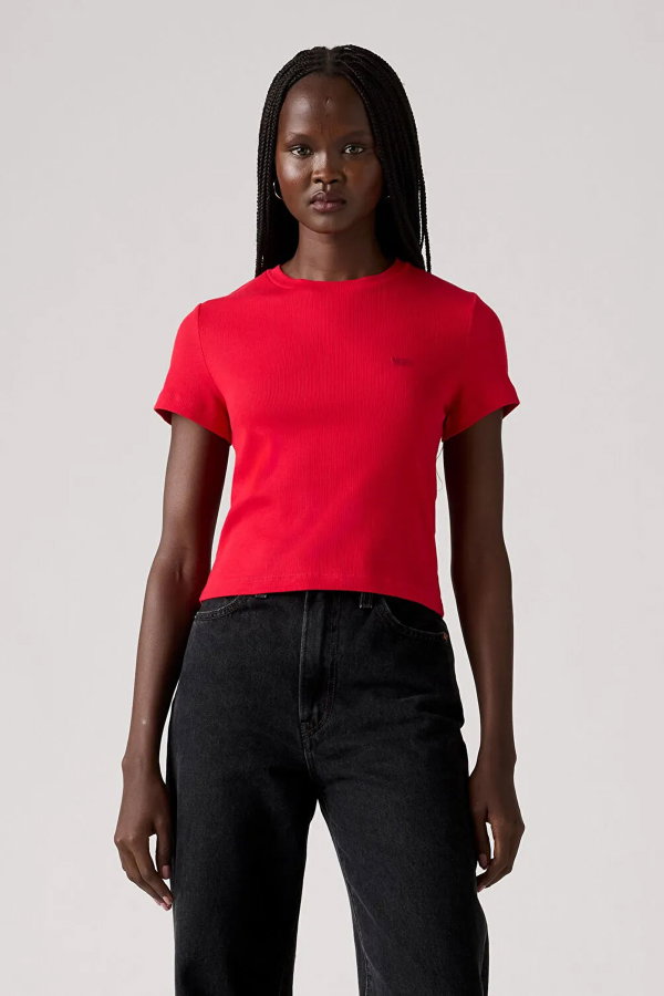Levis Kadın Essential Sporty Tee T-shirt KIRMIZI