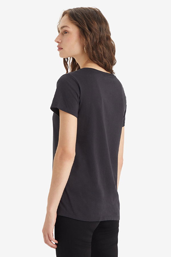 Levis Kadın V Yaka T-shirt SIYAH