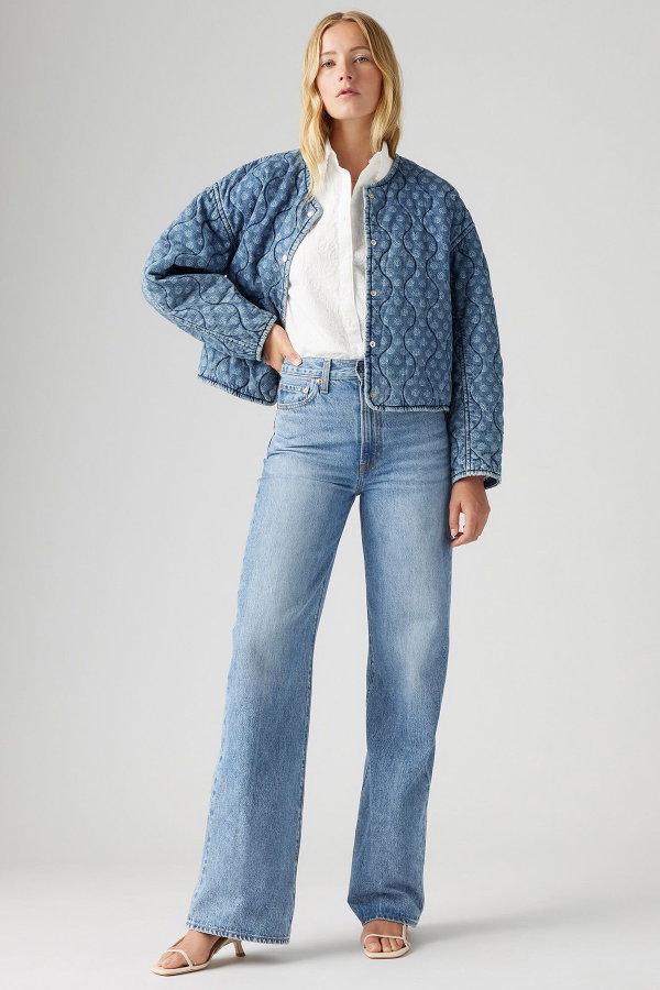Levis Ribcage Wide Leg Kadın Jeans Pantolon INDIGO