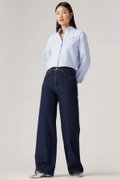 Levis Ribcage Wide Leg Kadın Jeans Pantolon LACIVERT