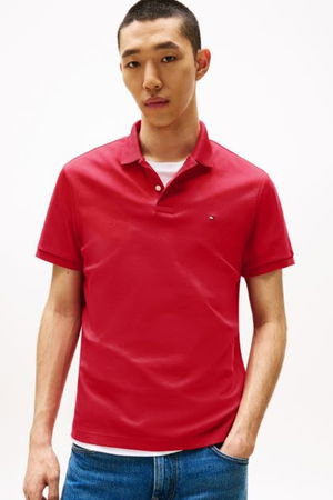 Tommy Hilfiger Polo Yaka Erkek T-shirt Kırmızı Tommy Hilfiger Polo Yaka Erkek T-shirt Kırmızı