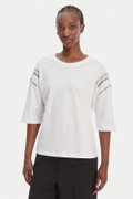 Liu Jo Kadın Bisiklet Yaka T-shirt BEYAZ