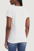 Liu Jo Kadın Bisiklet Yaka T-shirt BEYAZ MAVI