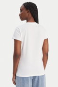 Liu Jo Kadın Bisiklet Yaka T-shirt BEYAZ-SARI