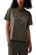 Liu Jo Kadın Bisiklet Yaka T-shirt HAKI