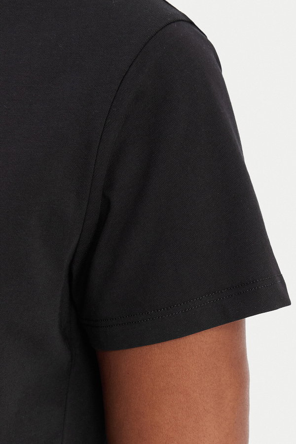 Liu Jo Kadın Bisiklet Yaka T-shirt SIYAH