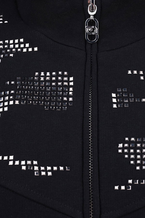 Liu Jo Kadın Fermuar Sweatshirt SIYAH