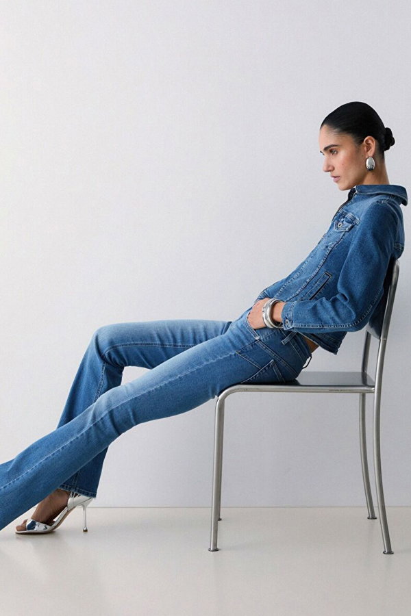 Liu Jo Kadın Jeans Pantolon MAVI
