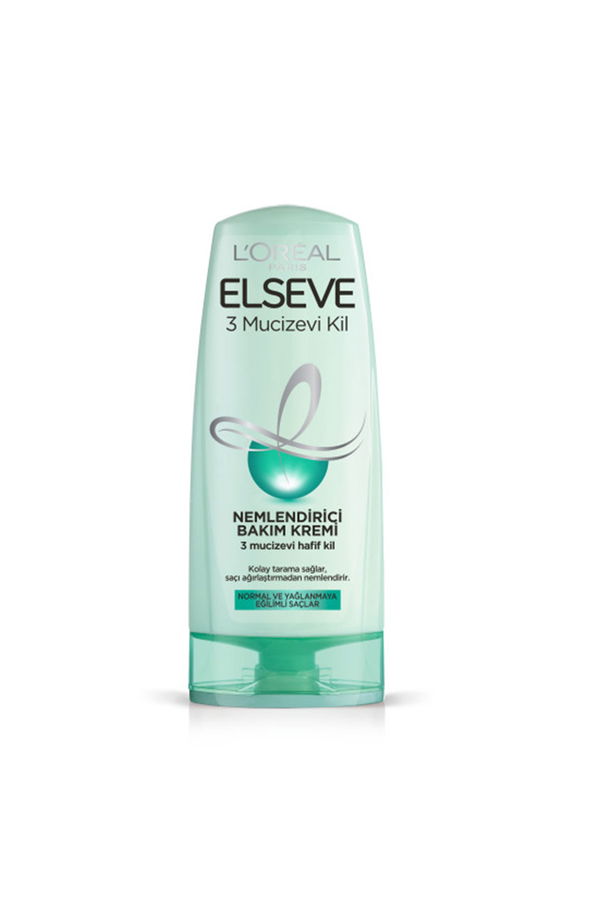 L'Oreal Paris Elseve 3 Mucizevi Kil Ağırlaştırmayan Bakım Kremi 360 ml STD L'Oreal Paris Elseve 3 Mucizevi Kil Ağırlaştırmayan Bakım Kremi 360 ml STD