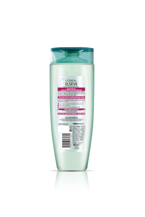 L'Oreal Paris Elseve 3 Mucizevi Kil Ağırlaştırmayan Bakım Şampuanı 520 ml STD L'Oreal Paris Elseve 3 Mucizevi Kil Ağırlaştırmayan Bakım Şampuanı 520 ml STD