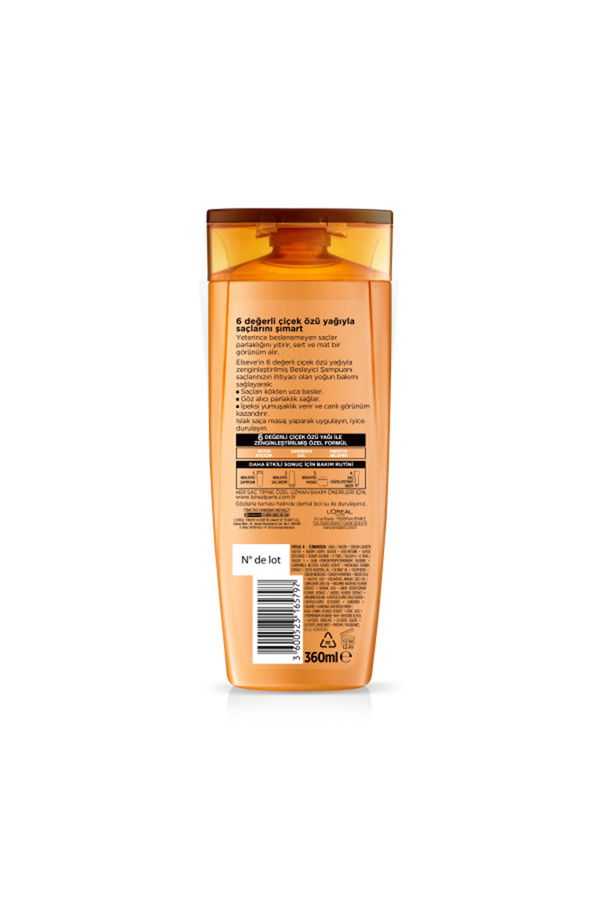 L'Oreal Paris Elseve 6 Mucizevi Yağ Besleyici Bakım Şampuanı 360 ml STD L'Oreal Paris Elseve 6 Mucizevi Yağ Besleyici Bakım Şampuanı 360 ml STD