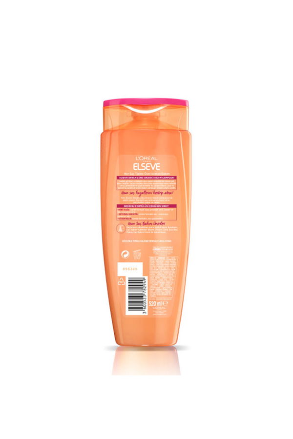 L'Oreal Paris Elseve Dream Long Onarıcı Bakım Şampuanı 520 ml STD L'Oreal Paris Elseve Dream Long Onarıcı Bakım Şampuanı 520 ml STD