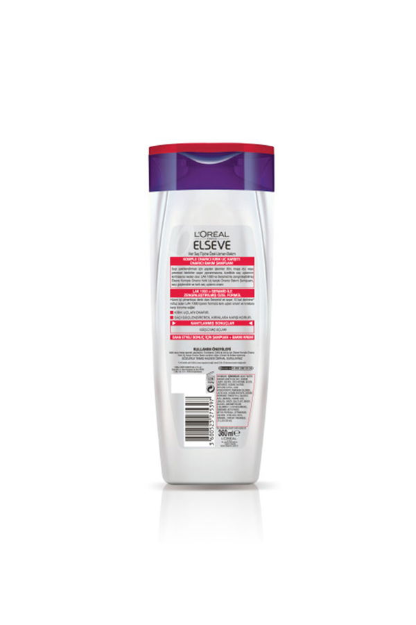 L'Oreal Paris Elseve Komple Onarıcı Kırık Uç Karşıtı Onarıcı Bakım Şampuanı 360 ml STD L'Oreal Paris Elseve Komple Onarıcı Kırık Uç Karşıtı Onarıcı Bakım Şampuanı 360 ml STD