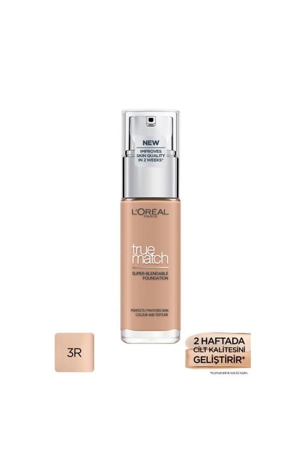 L'Oreal Paris True Match Bakım Yapan Fondöten 3R Rose Begie STD