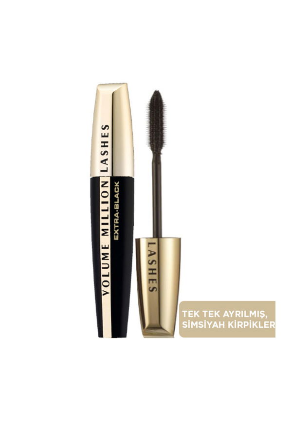 L'Oreal Paris Volume Million Lashes Carbon Black Maskara - Siyah STD L'Oreal Paris Volume Million Lashes Carbon Black Maskara - Siyah STD