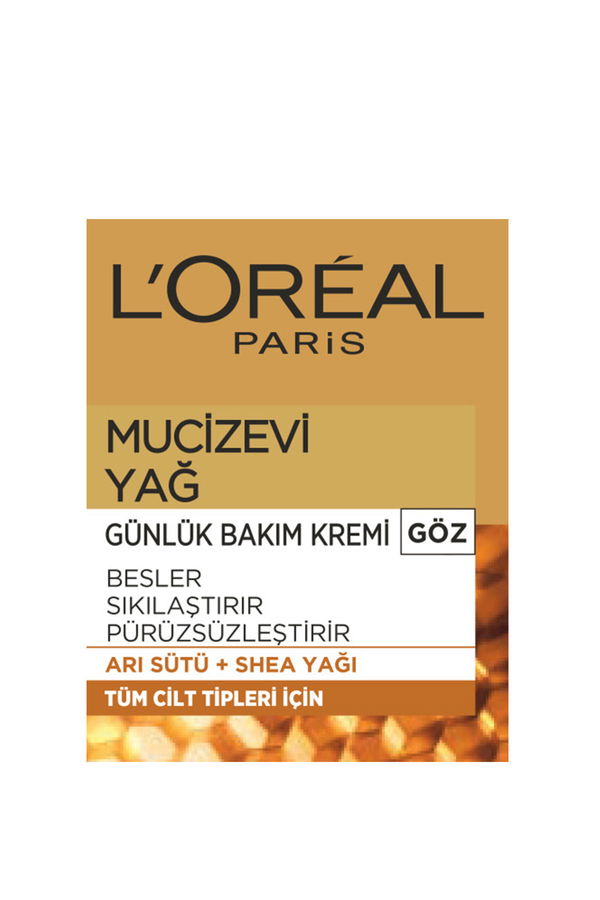 L'Oréal Paris Mucizevi Yağ Günlük Bakım Kremi Göz L'Oréal Paris Mucizevi Yağ Günlük Bakım Kremi Göz