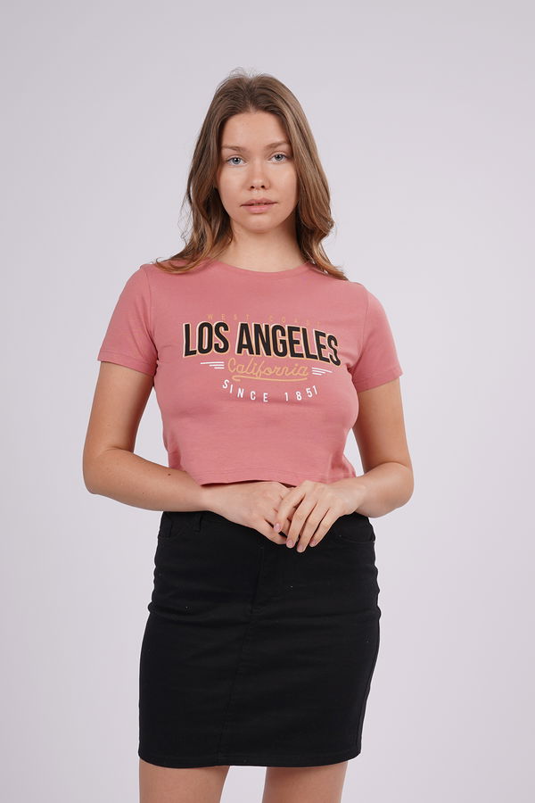 Gabria Los Angeles Baskılı Mini T-shirt