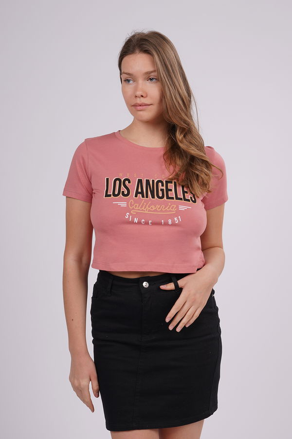 Gabria Los Angeles Baskılı Mini T-shirt