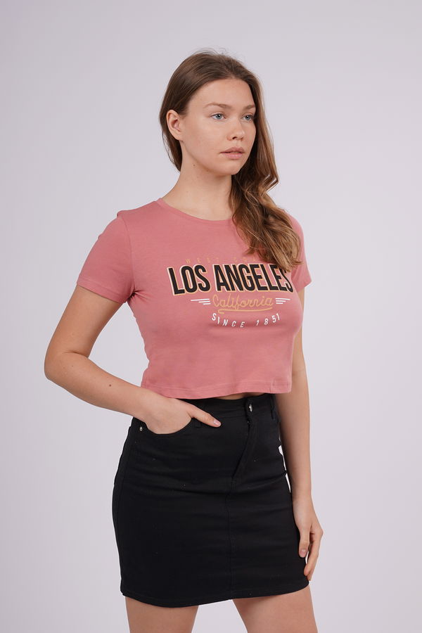 Gabria Los Angeles Baskılı Mini T-shirt