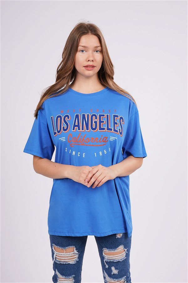 Gabria Los Angeles Baskılı T-shirt