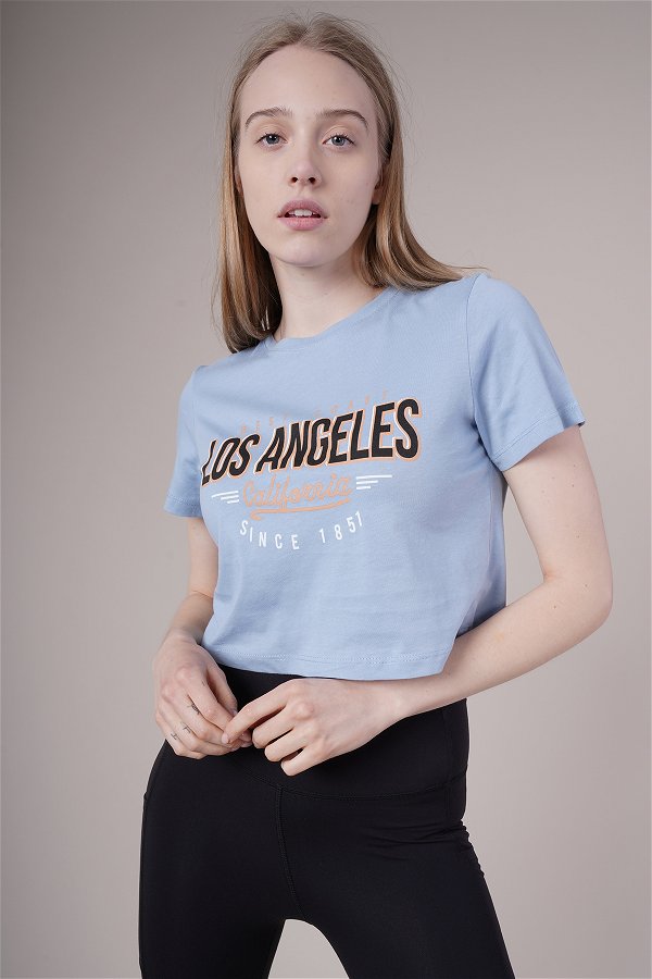 Gabria Los Angeles Baskılı Mini T-shirt