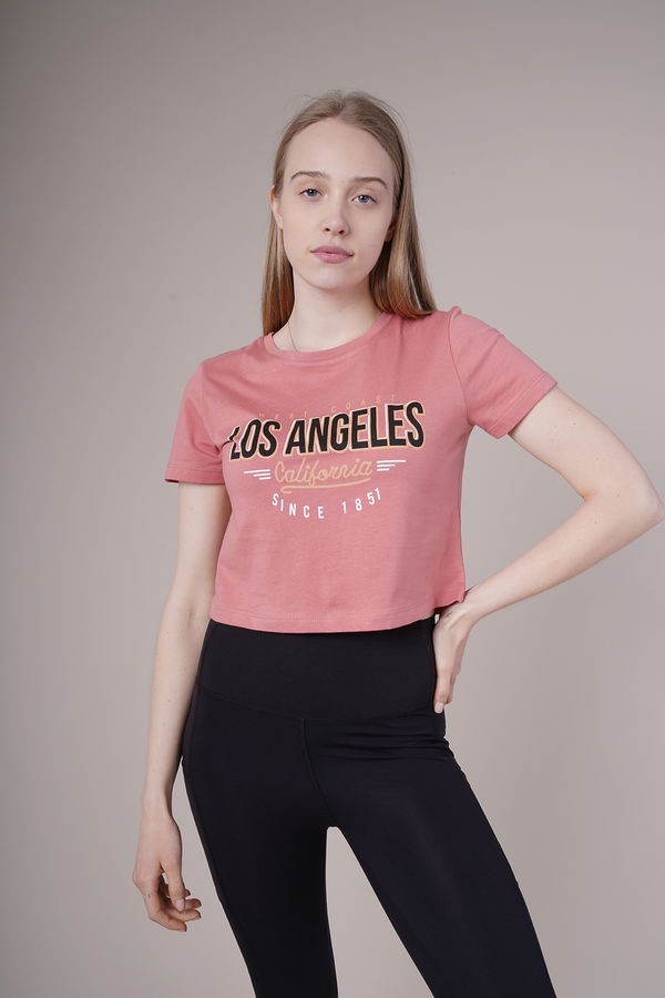 Gabria Los Angeles Baskılı Mini T-shirt