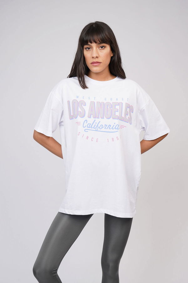 Gabria Los Angeles Baskılı T-shirt