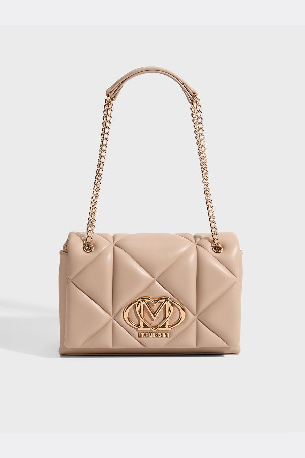 Love Moschino Kadın Omuz Çantası BEJ