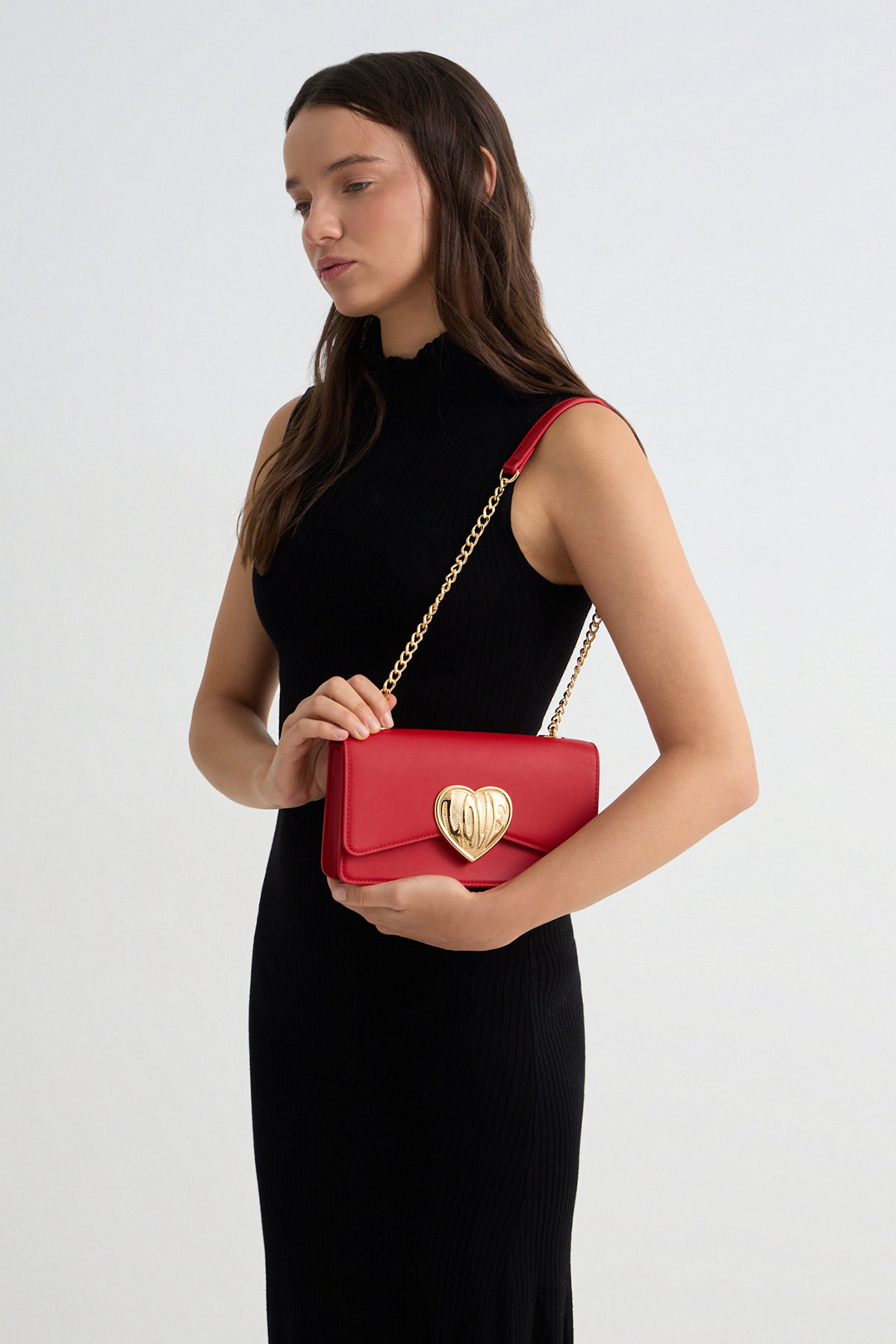 Love Moschino Kadın Omuz Çantası KIRMIZI
