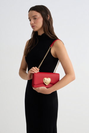Love Moschino Kadın Omuz Çantası KIRMIZI