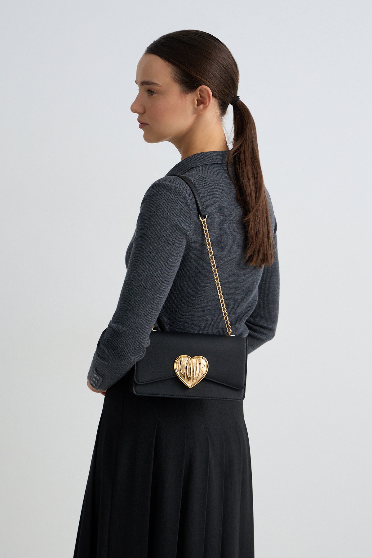Love Moschino Kadın Omuz Çantası SIYAH