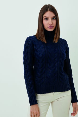 Guess Boğazlı Kadın Kazak SİYAH Guess Boğazlı Kadın Kazak SİYAH