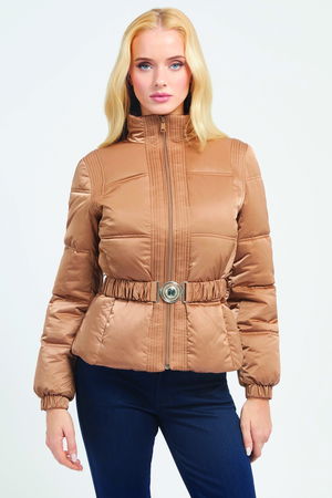 Guess Kadın Şişme Mont KUM BEJİ Guess Kadın Şişme Mont KUM BEJİ