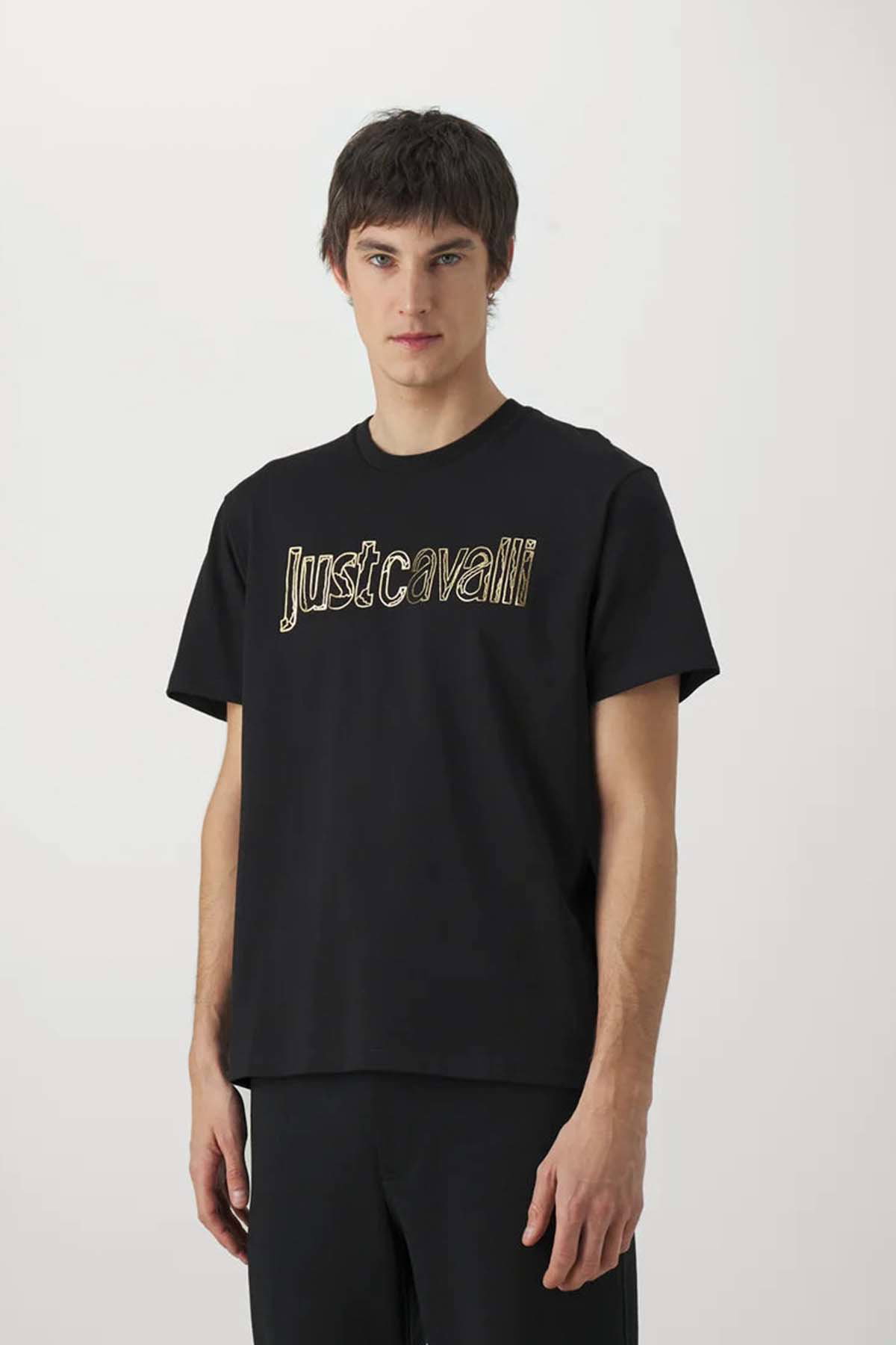 Just Cavalli Bisiklet Yaka Erkek T-shirt