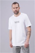 Gabria Man Yazı Baskılı Oversize T-shirt