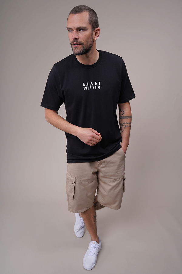 Gabria Man Yazı Baskılı Oversize T-shirt