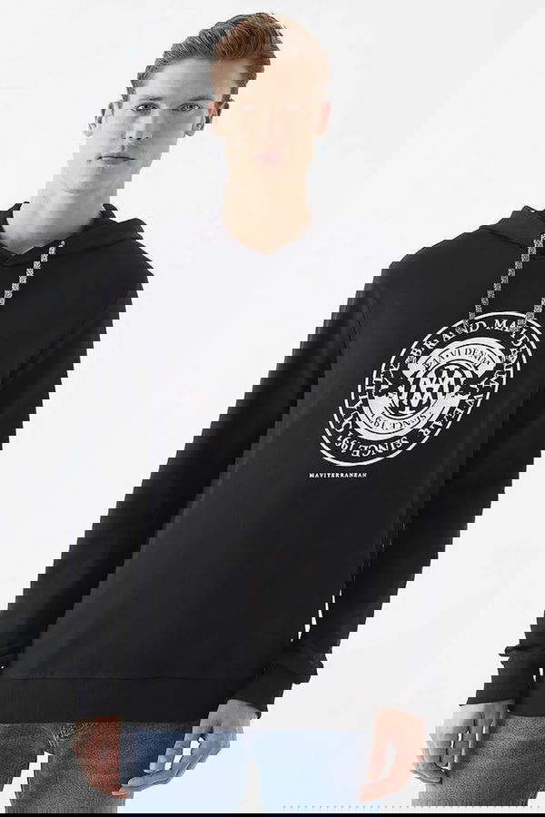 MAVİ BASKILI SWEATSHIRT siyah STD MAVİ BASKILI SWEATSHIRT siyah STD