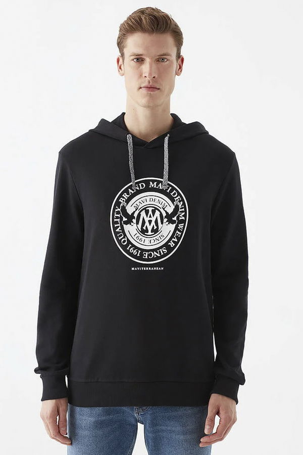 MAVİ BASKILI SWEATSHIRT siyah STD