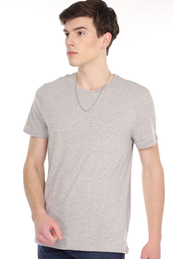Mavi Bisiklet Yaka T-shirt Mavi Bisiklet Yaka T-shirt