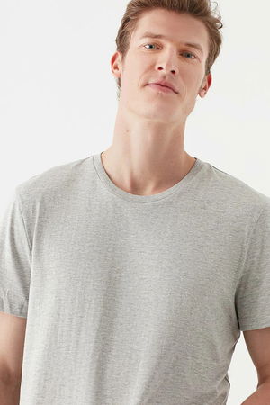 Mavi Bisiklet Yaka T-shirt Mavi Bisiklet Yaka T-shirt