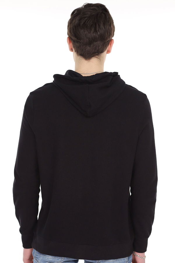 Mavi Kapüşonlu Sweat Mavi Kapüşonlu Sweat