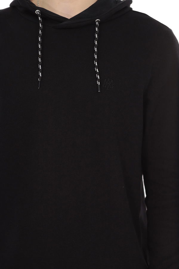 Mavi Kapüşonlu Sweat Mavi Kapüşonlu Sweat