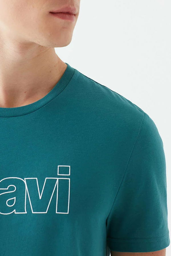 Mavi Bisiklet Yaka  T-shirt YESIL 