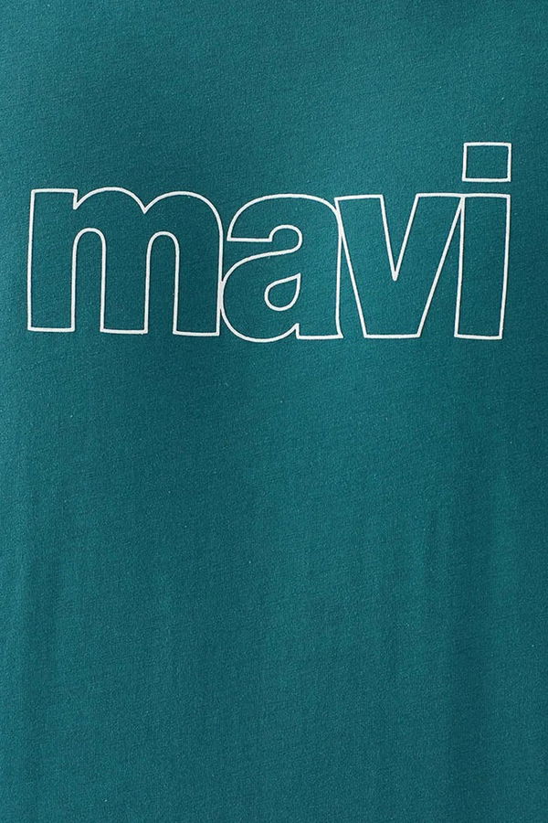 Mavi Bisiklet Yaka  T-shirt YESIL 