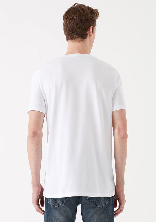 Mavi V Yaka T-shirt Mavi V Yaka T-shirt