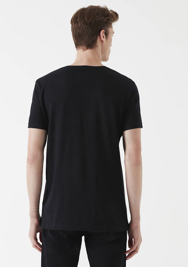 Mavi V Yaka T-shirt Mavi V Yaka T-shirt